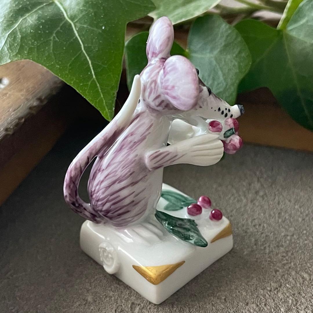 Meissen マイセン ミニ干支 ネズミ&ブドウ
