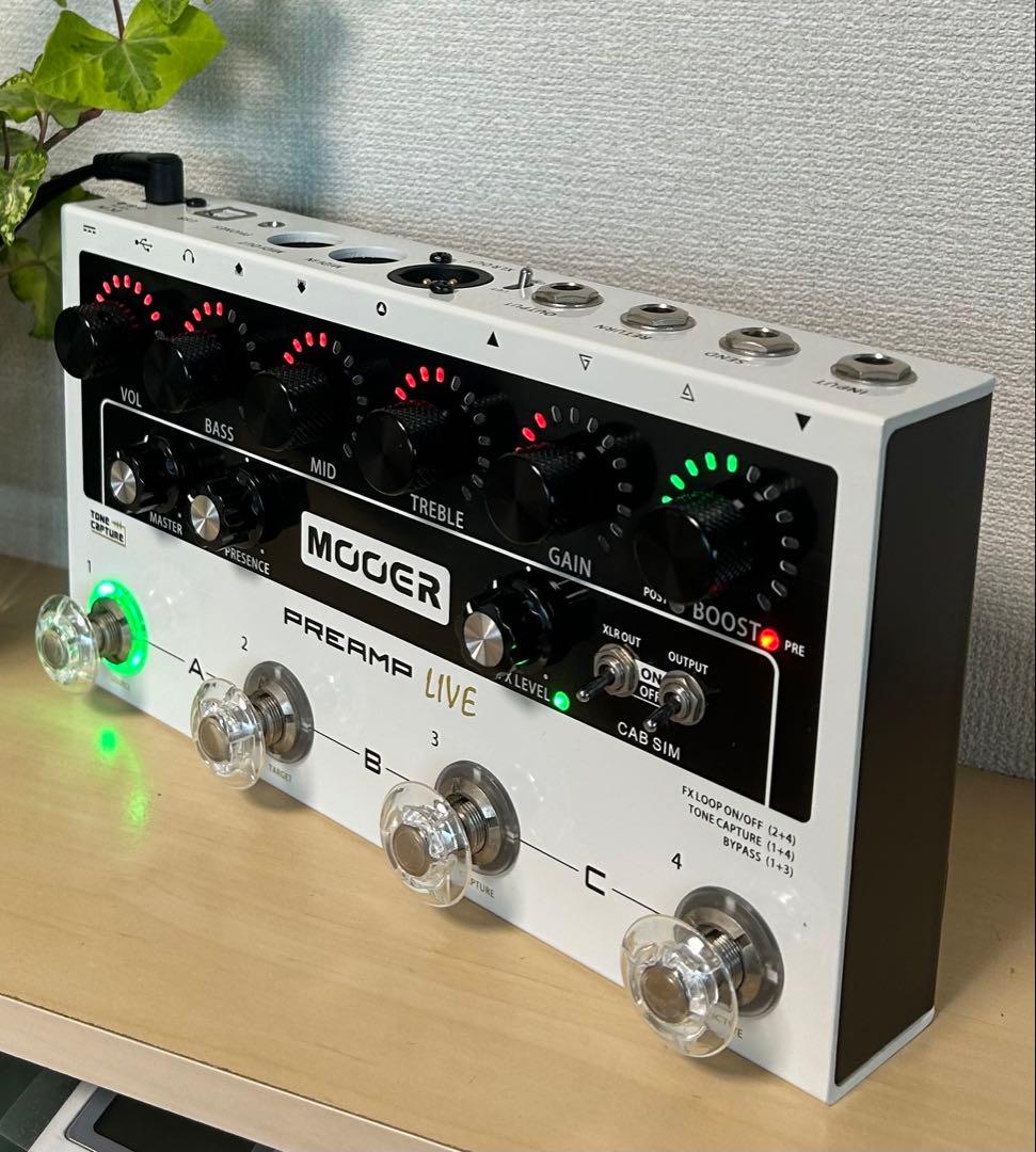 【美品】MOOER PREAMP LIVE ギターエフェクター