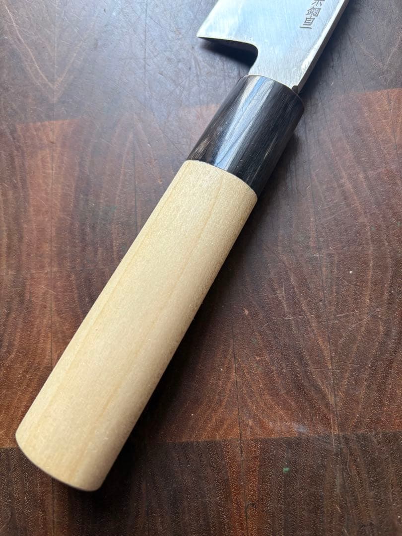 堺打刃物　舟行　出刃　霞150mm 5寸　包丁　白鋼　和包丁　釣り　未使用　水牛