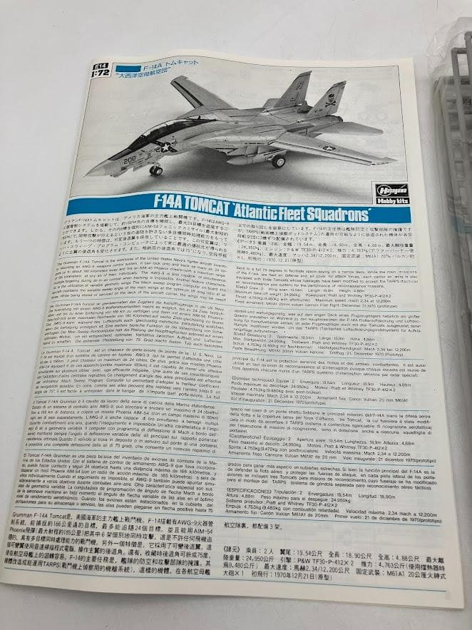 F-14A TOMCAT トムキャット　大西洋空母航空団　プラモデル