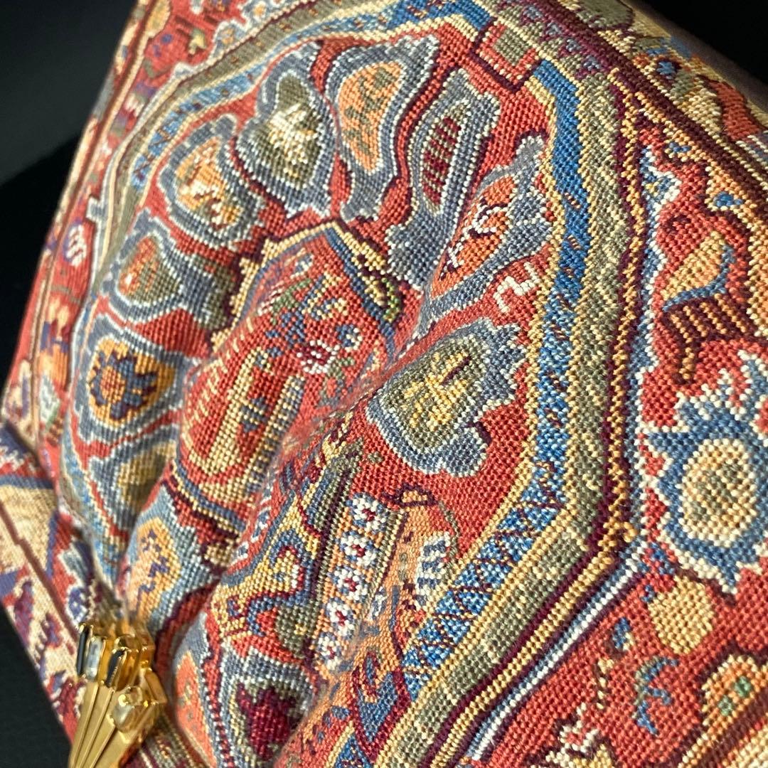 値下げ！久家道子 プチポアン バッグ 刺繍 ヴィンテージ