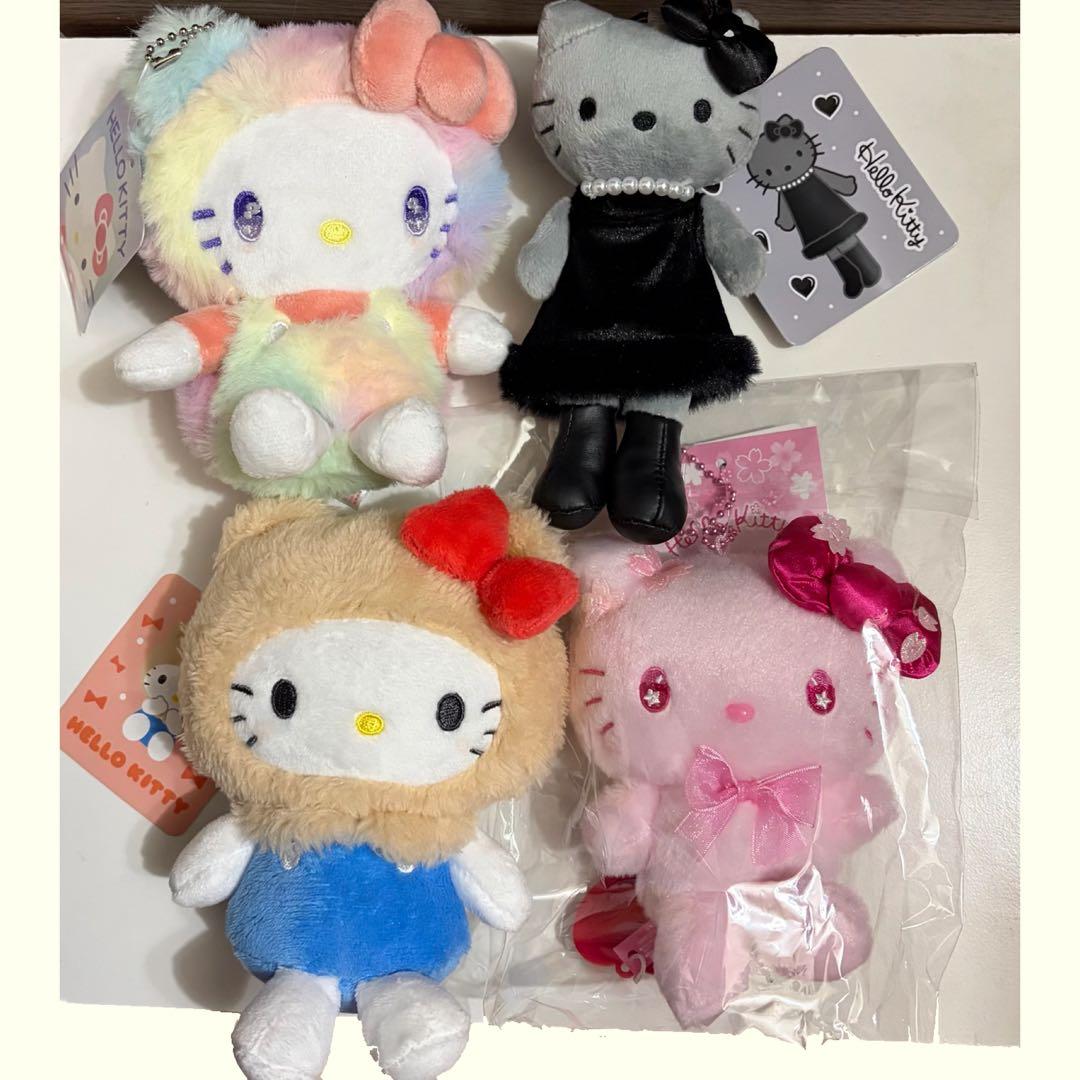 定価以下♡ ハローキティ ぬいぐるみ 4体 マスコット【購入時コメント不要です】
