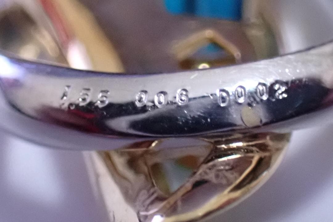 インディゴライトトルマリン　ペンダントトップ　1.55ct　パライバ0.06ct