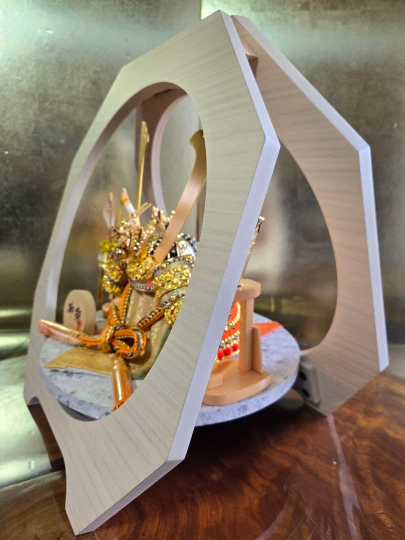 【一点限り】五月人形　兜　鍬形　平飾り　　平15丸