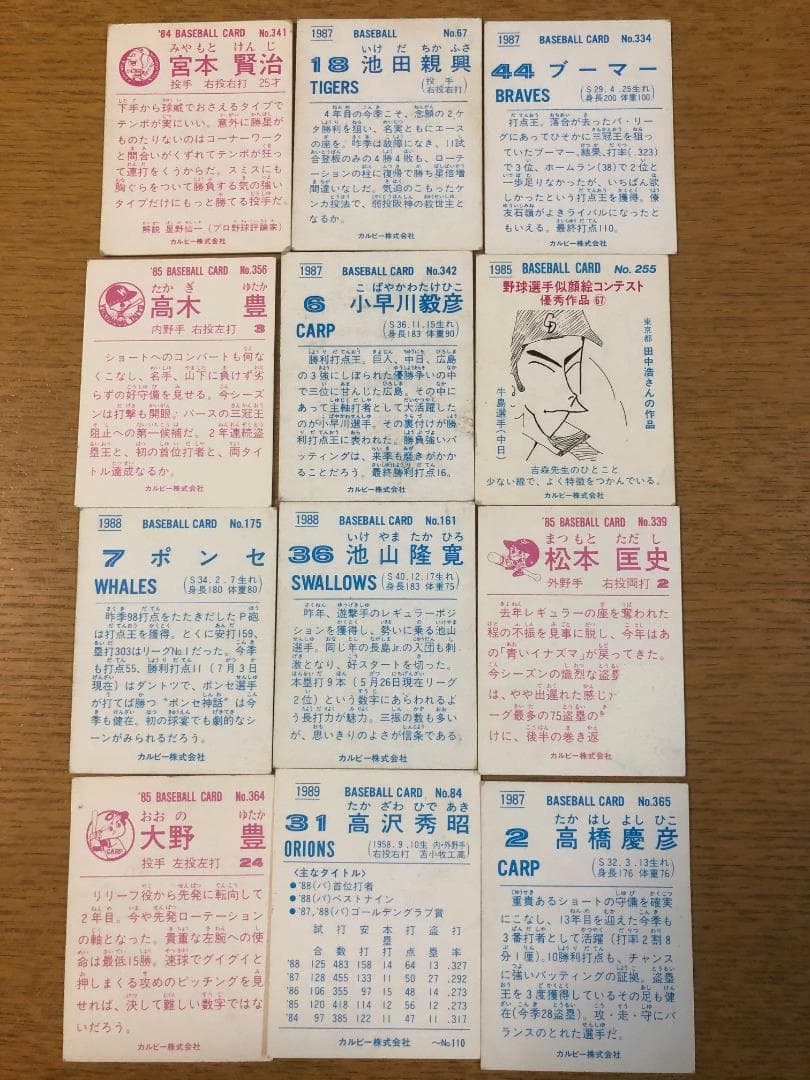 プロ野球カード　31枚セット