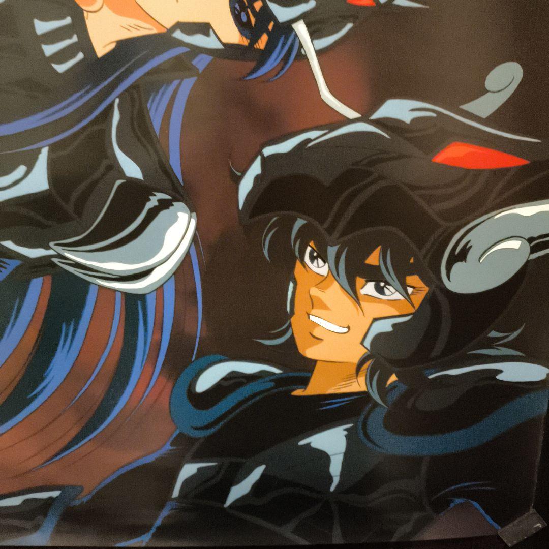 聖闘士星矢　ブラック聖闘士　非売品　当時物　ポスター