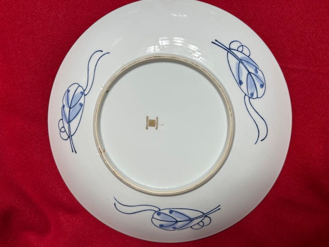 金襴手　古伊万里　有田焼　秀峰作　陶印いり大皿