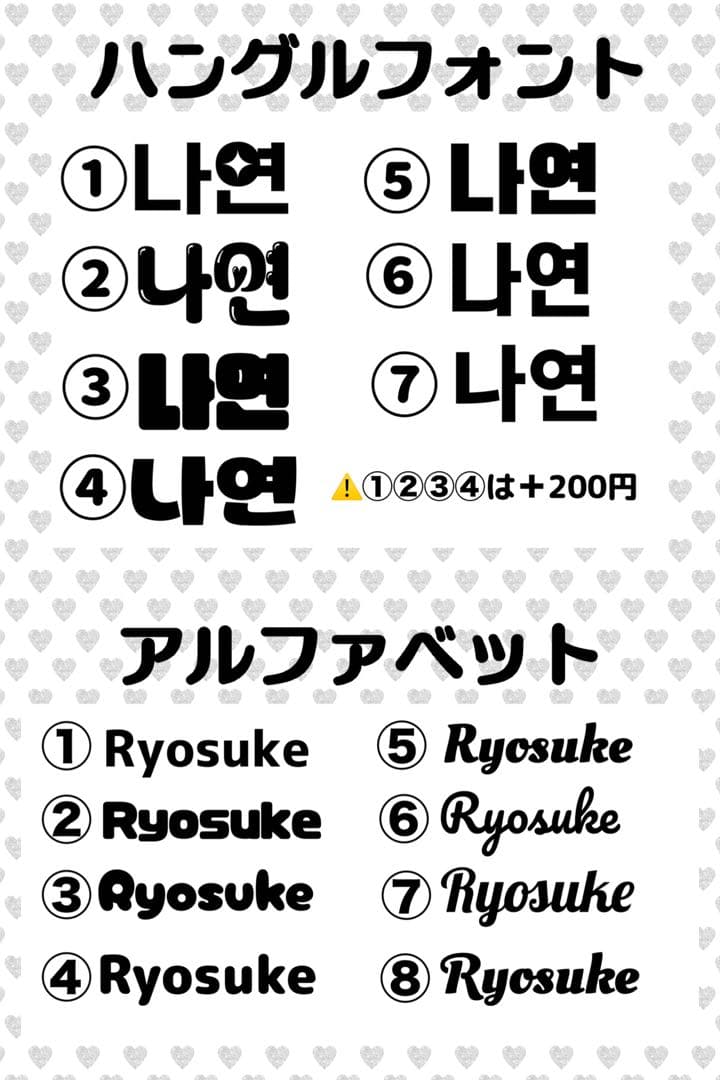 Ⓣ様　うちわ　文字　オーダー　パネル　ネームボード　ハングル