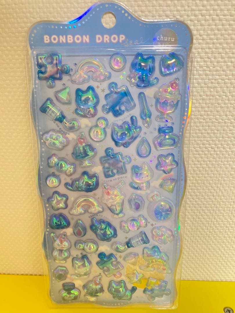 【正規品】　JAPANたまごあし ぷっくりシール7枚　ボンドロ　ブルー系　2枚