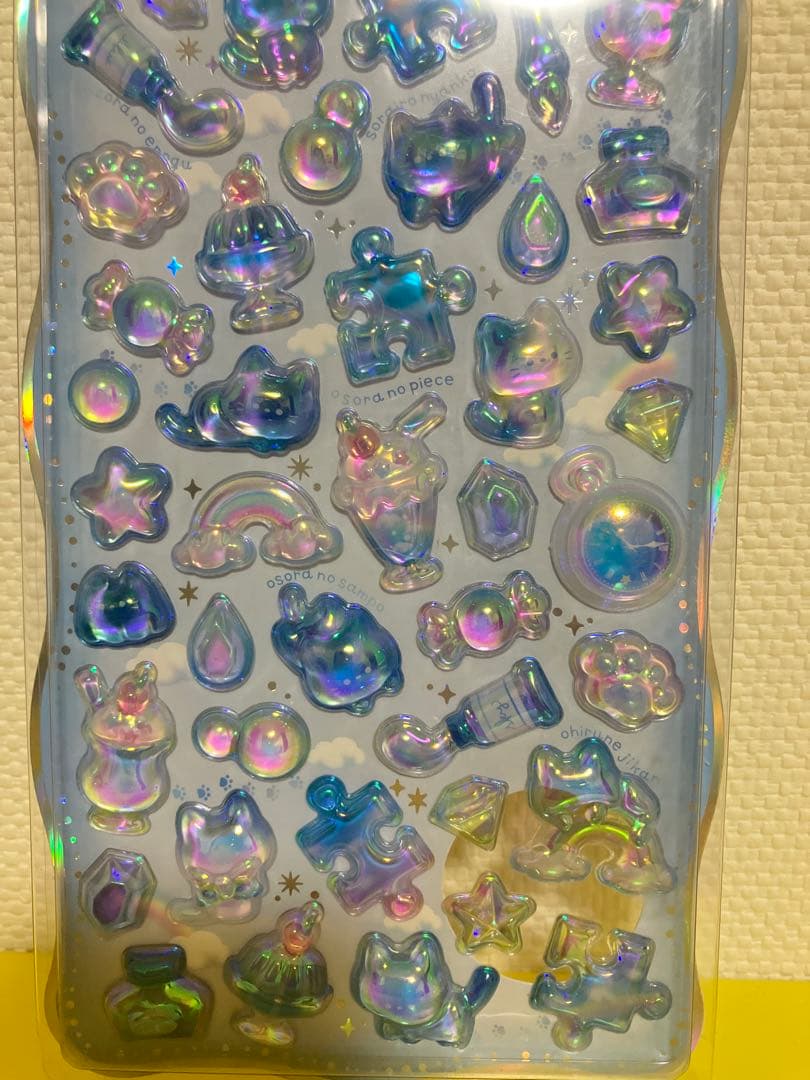 【正規品】　JAPANたまごあし ぷっくりシール7枚　ボンドロ　ブルー系　2枚