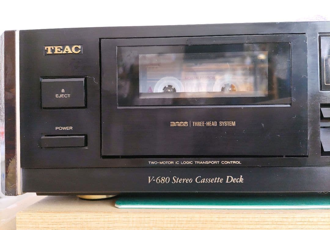 TEAC V-680 3ヘッド　テレオカセットデッキ　動作品！