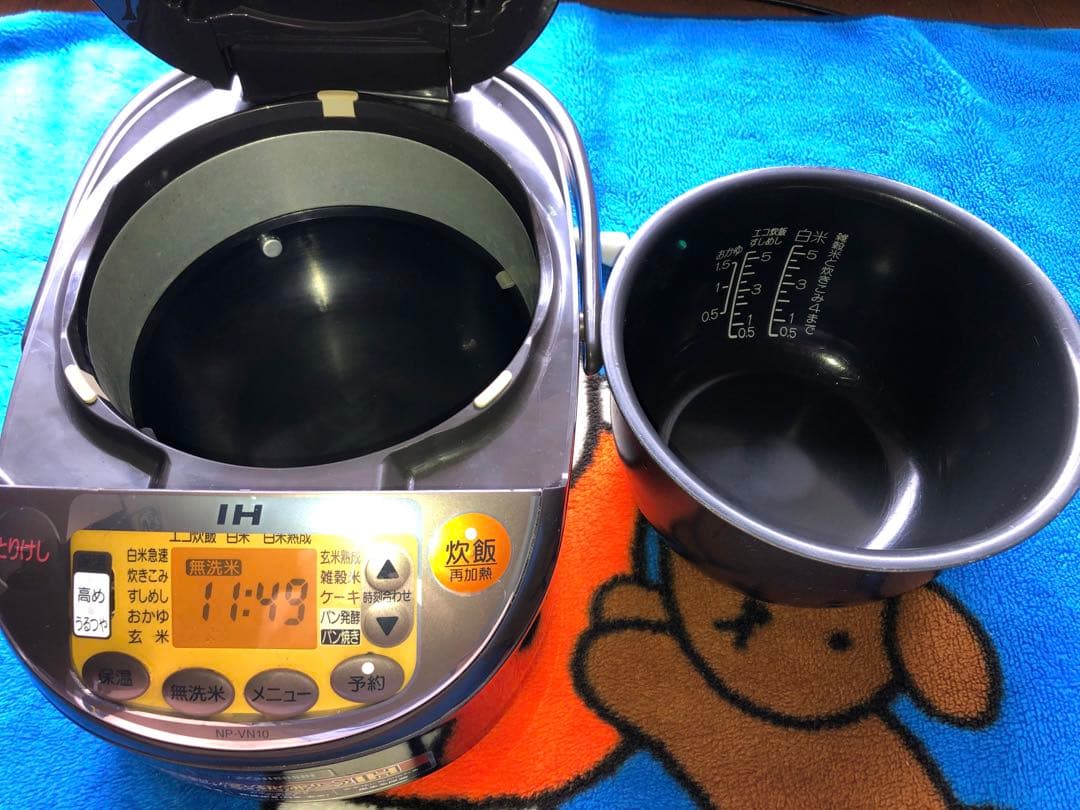 【美品】★象印★炊飯ジャー 5.5合炊き NP-VN10早炊き、豪熱沸とうIH