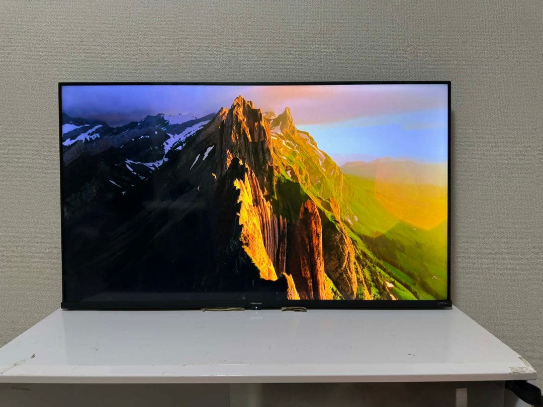 美品 ハイセンス 43V型 液晶テレビ 4Kチューナー内蔵 43E6G 壁掛け用