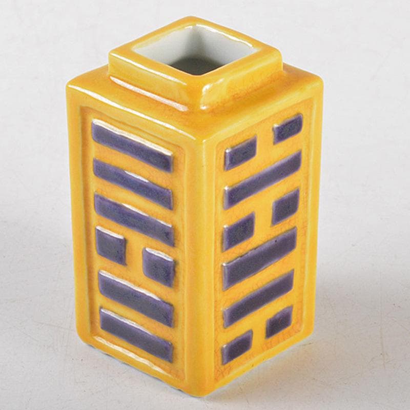 茶道具　平安　三浦竹泉造　交趾算木　箸瓶　共布共箱　V　R5491