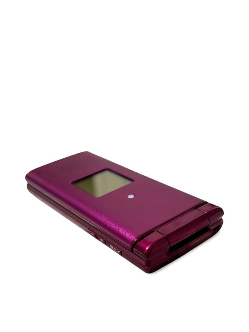 極美品 au かんたんケータイ KYF38 ワインレッド SIMロック解除済