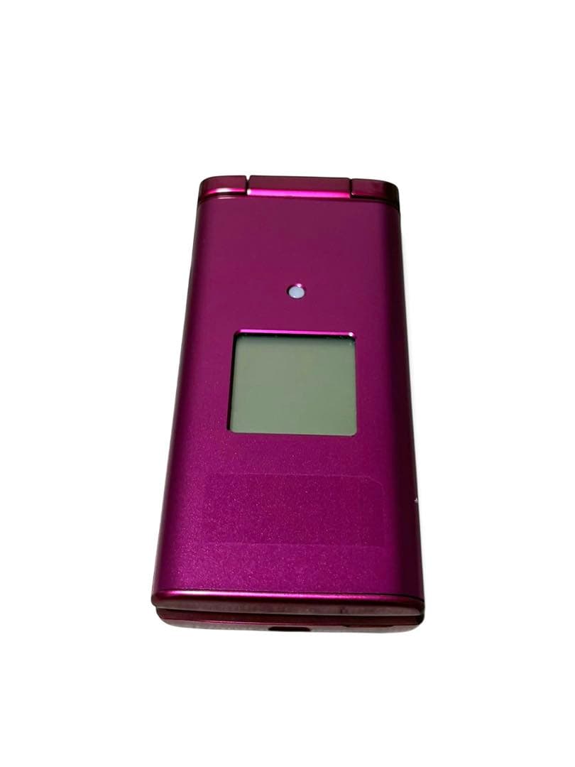 極美品 au かんたんケータイ KYF38 ワインレッド SIMロック解除済