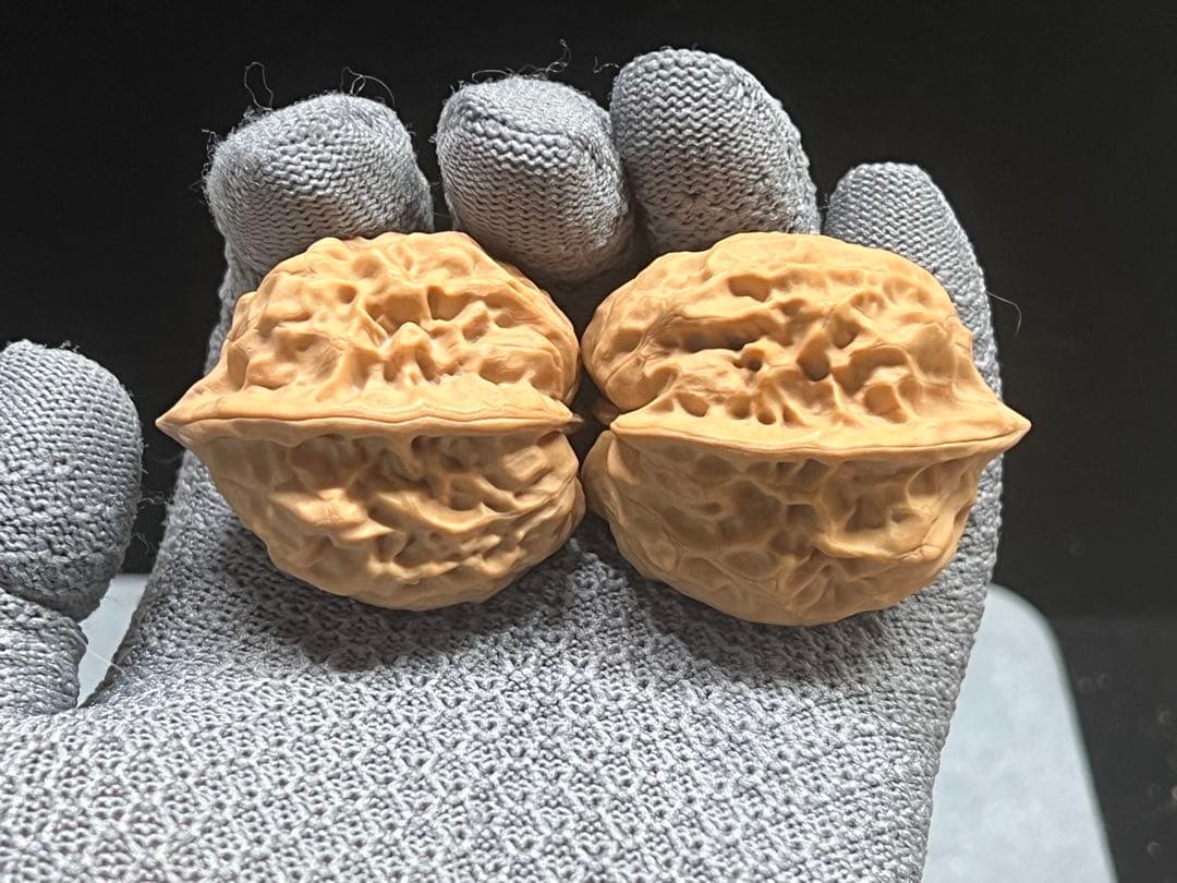 文玩堂：蛤蟆眼文玩胡桃（稀少品）