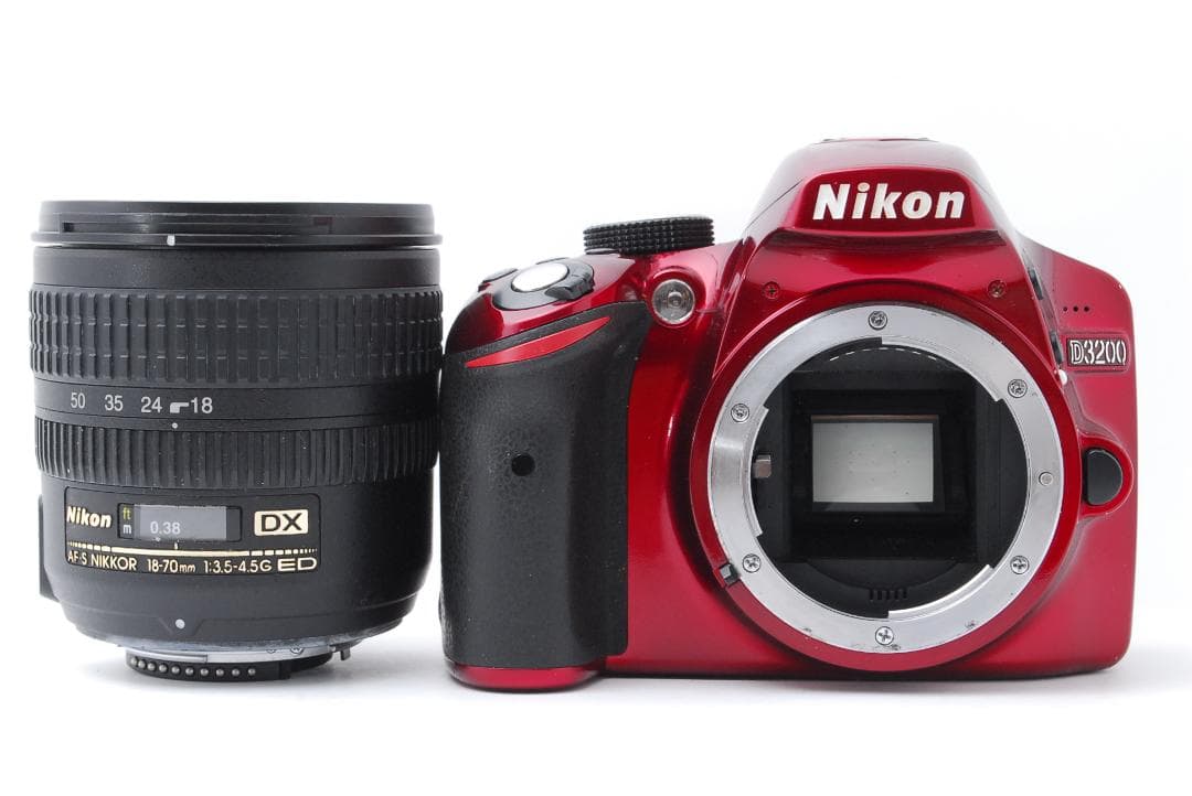 【希少カラー　レッド】Nikon D3200　スマホ転送　入学　花見　卒業