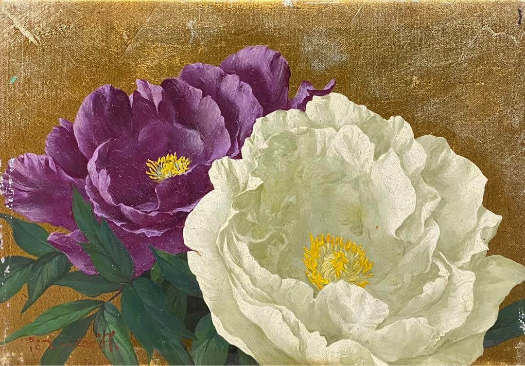 極小の油絵ミニアチュール、サイズはタバコ2〜3個分