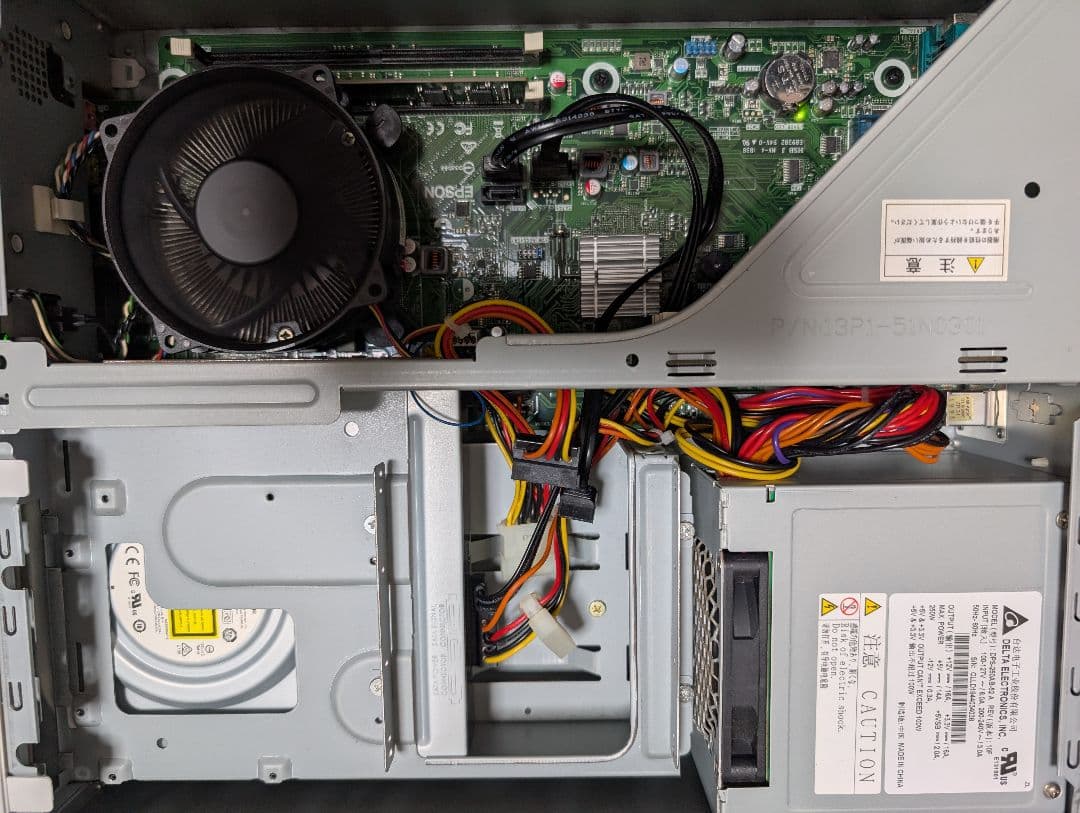 スリムデスクトップパソコン 2台 CPU有 HDDなし