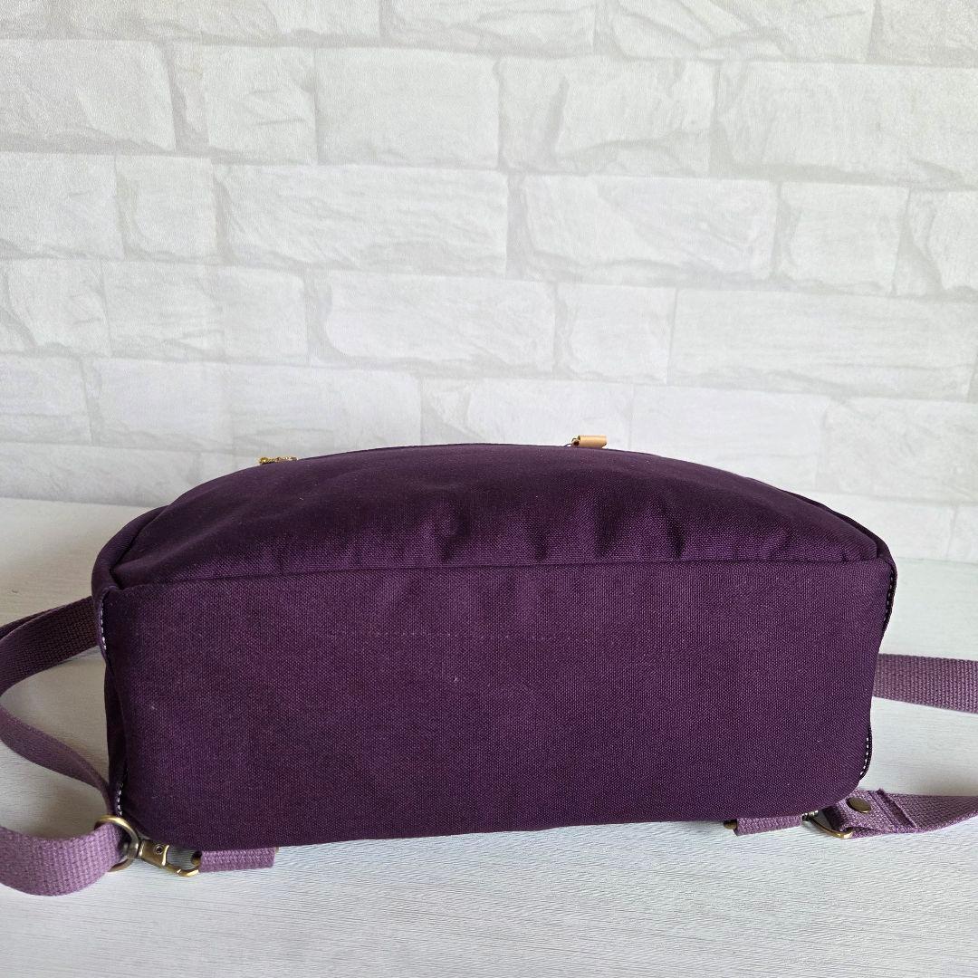 【SALE】ボストン型4way バッグ(M)　帆布×お花　ハンドメイド