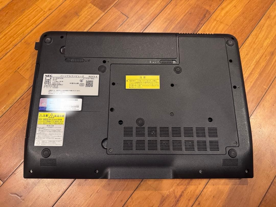 NEC ノートPC Core i5-4210M 4GB 256GB SSD