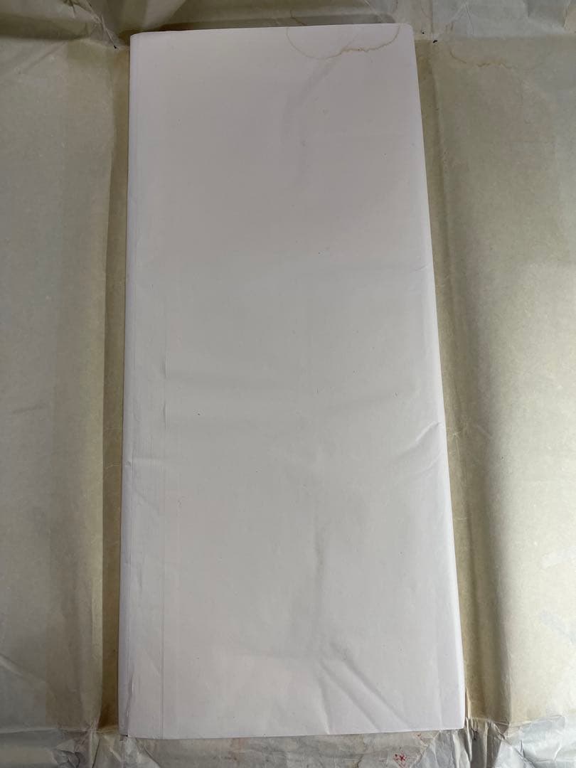 【墨研】最高級画仙紙◆「青柳・芙蓉箋」2.3×6.75尺 手漉き書道紙◆未使用品