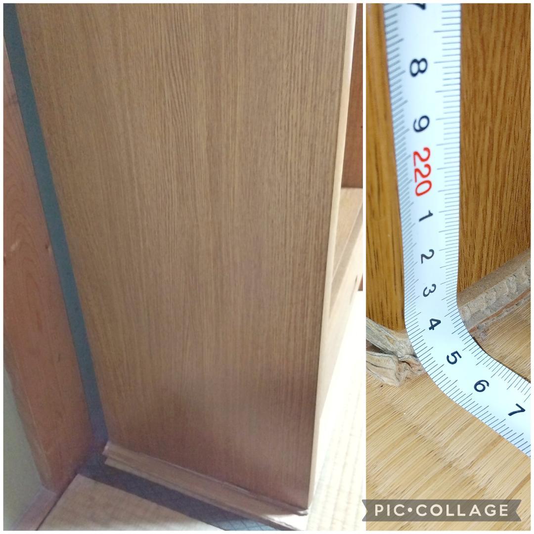 大きい本棚③　木製　ダークブラウン　幅60cm　高224cm　１個　匿名配送のみ