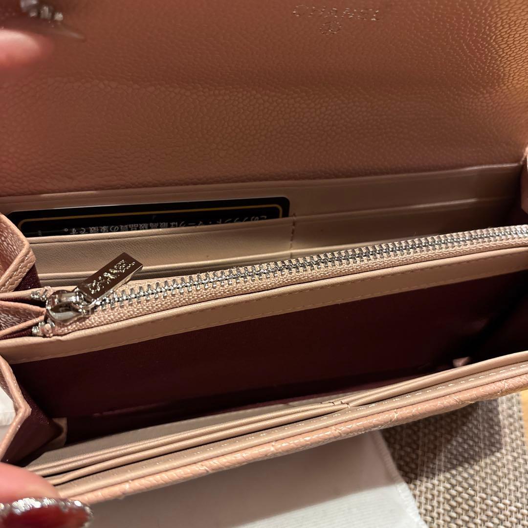 ノベルティ長財布ピンク新品未使用CHANEL