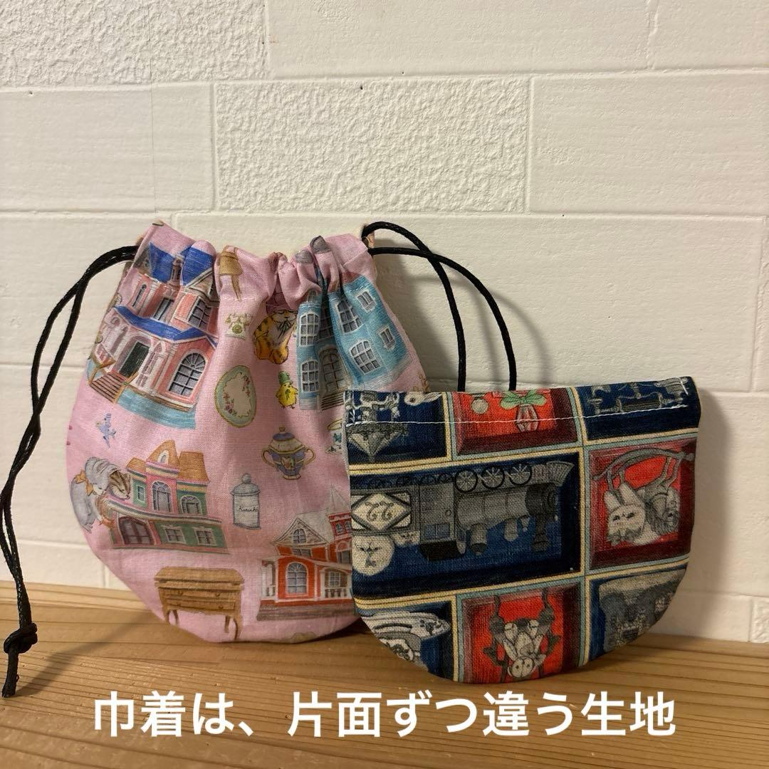 スペシャルSALE 巾着　猫柄　ハンドメイド　小物入れ　おやつ入れ　ユキエモン