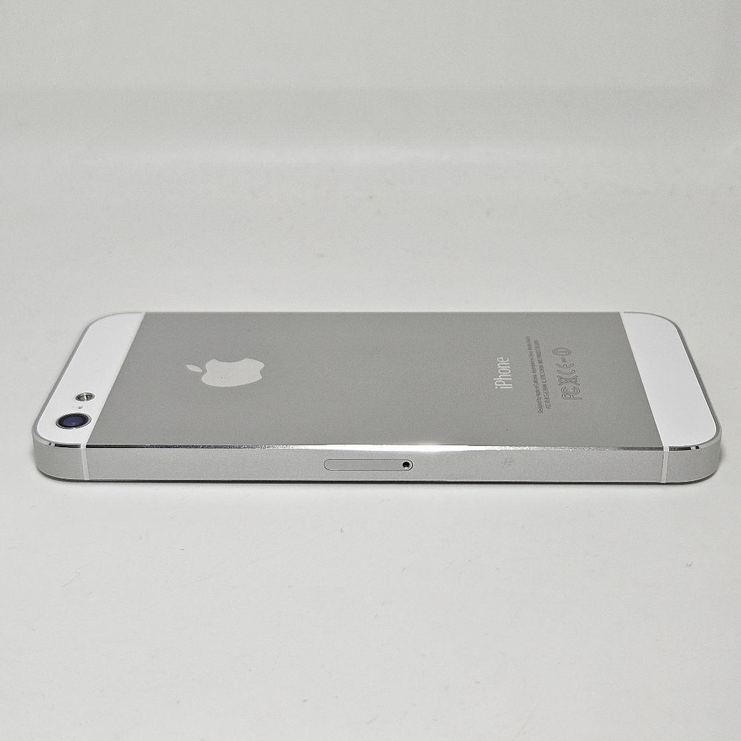 極上美品 動作品 iPhone5 64GB シルバー ホワイト ND210J/A