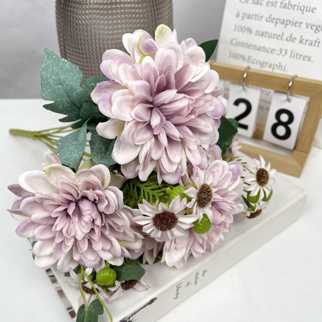 ハンドメイドフラワーインテリア 花ブーケ W111母の日花プロヴァンスラベンダー