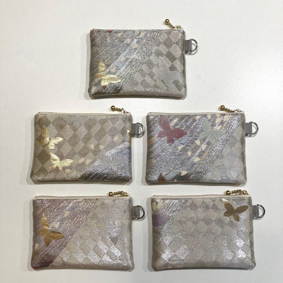 【ゆあ】着物帯リメイク　ミニポーチ 10個セット（53）