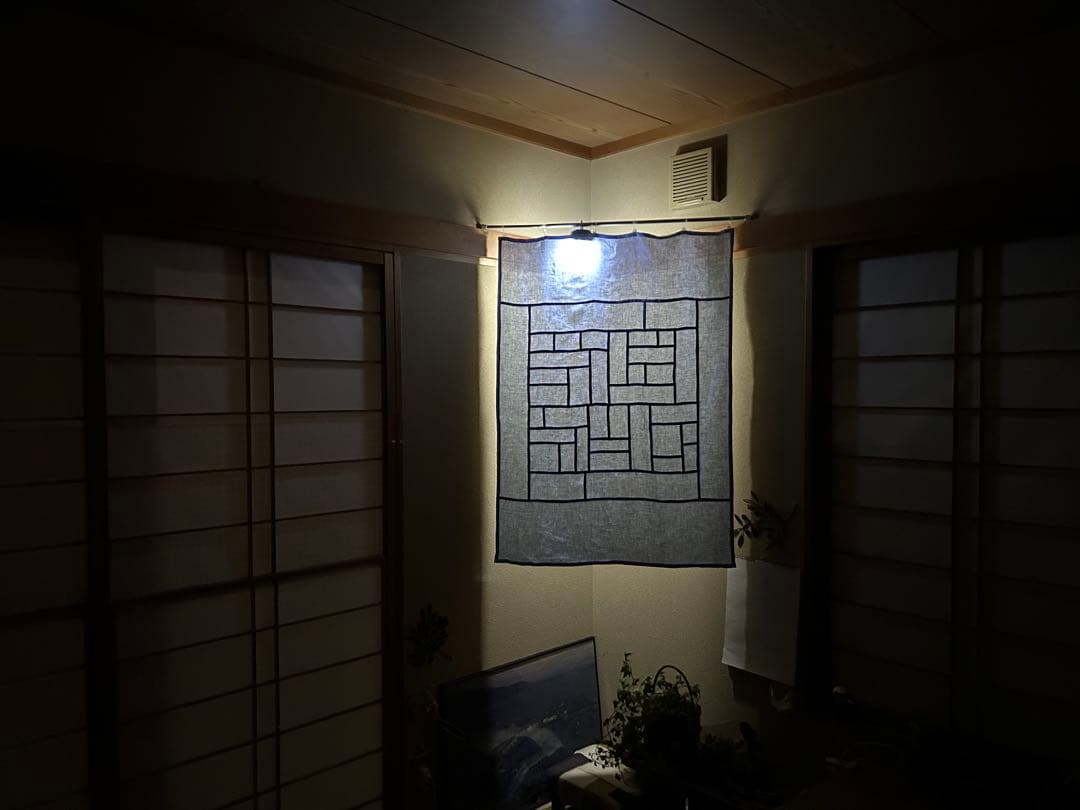 「夏の群青色」麻ポジャギ