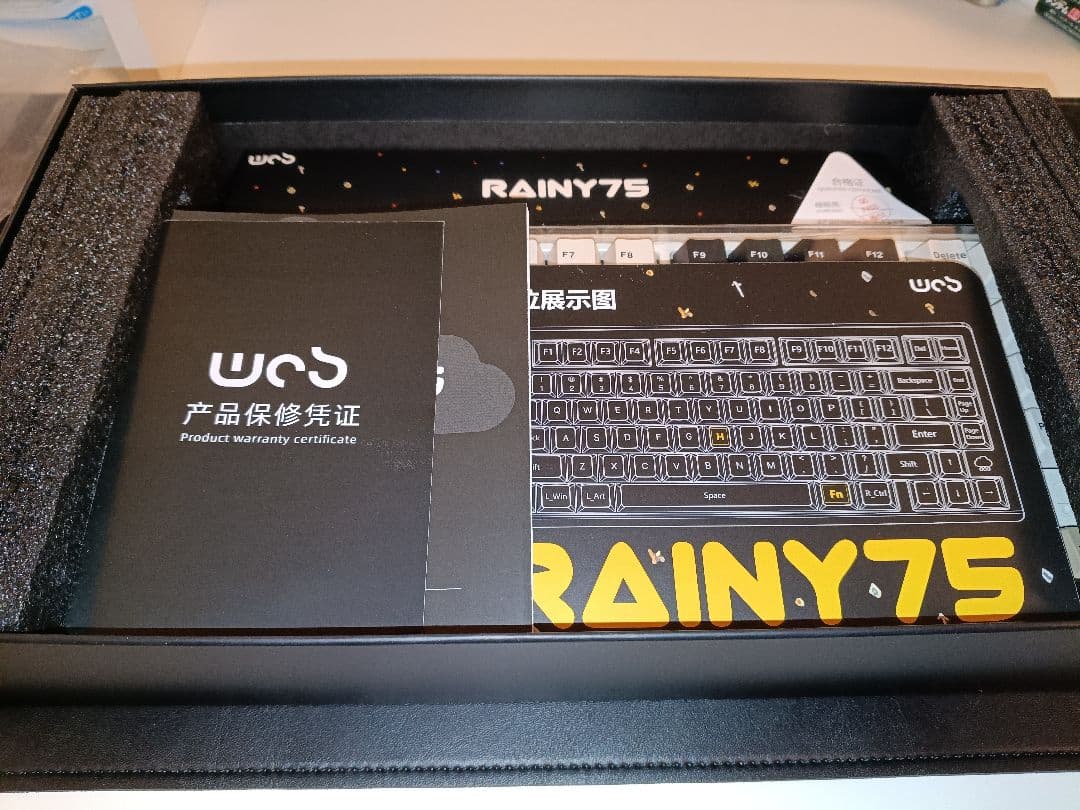 WOBKEY RAINY75 キーボード color white