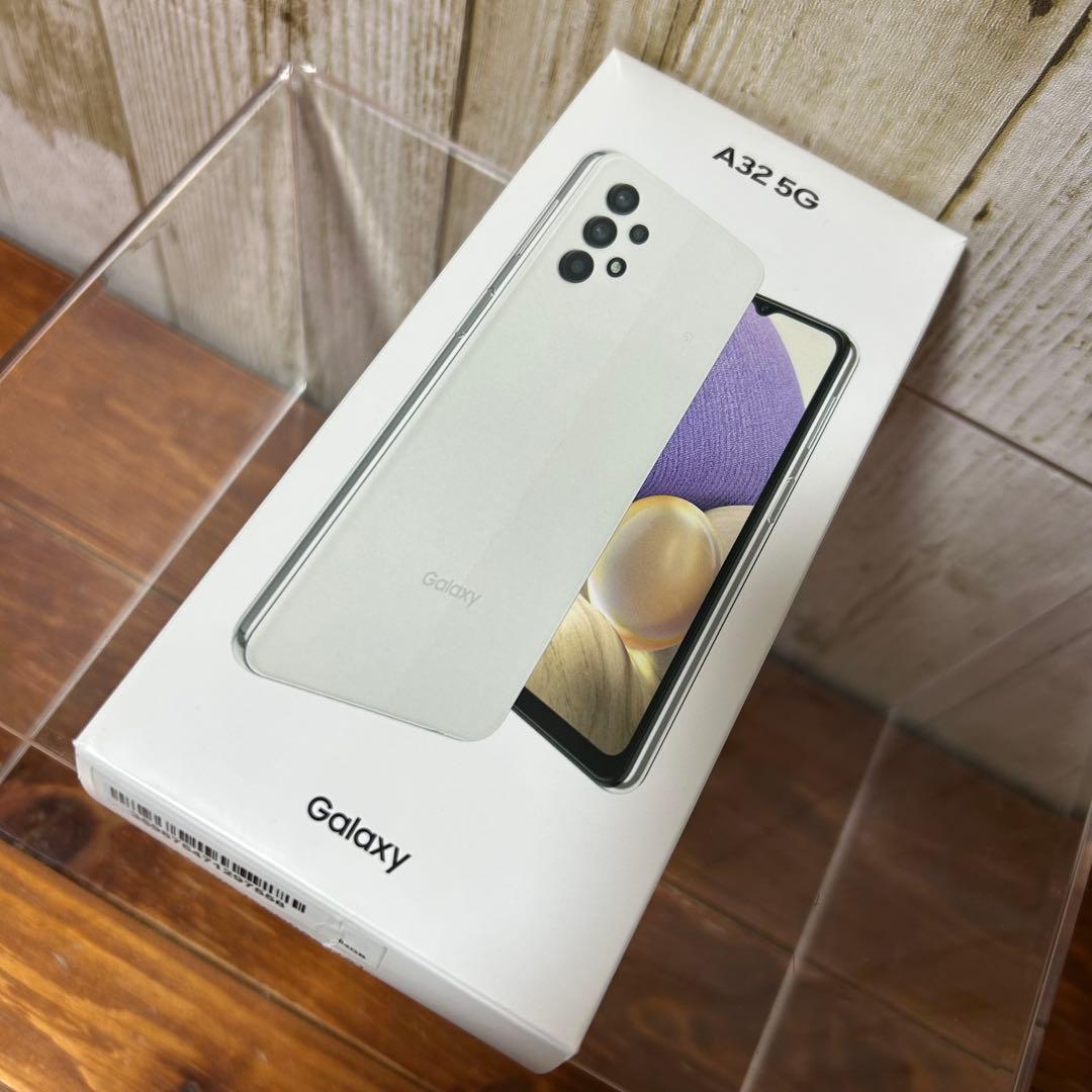 Galaxy A32 5G SCG08 64GB ホワイト 箱付 純正充電器 付