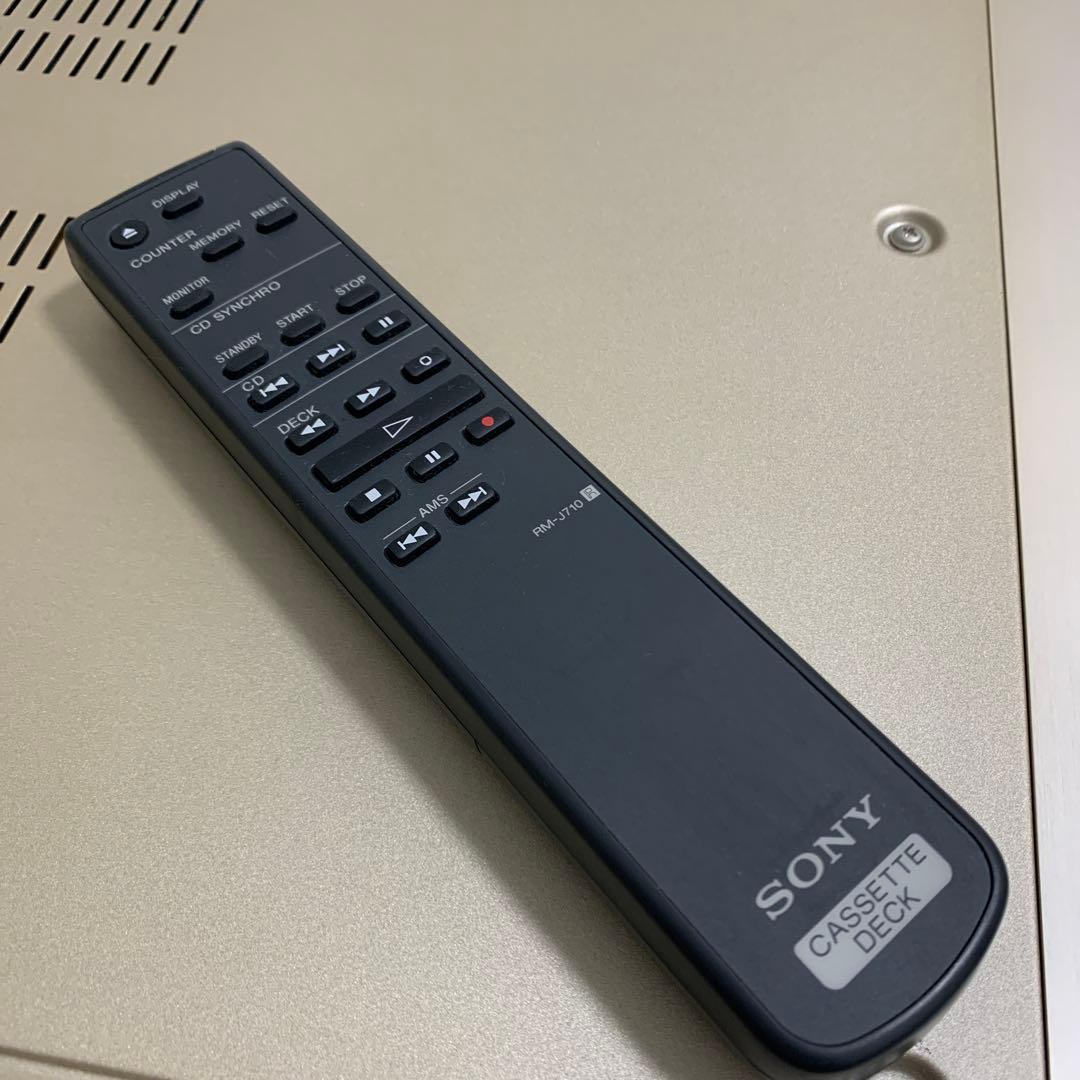 【ジャンク】SONY/ソニー　カセットデッキ TC-KA3ES リモコン付