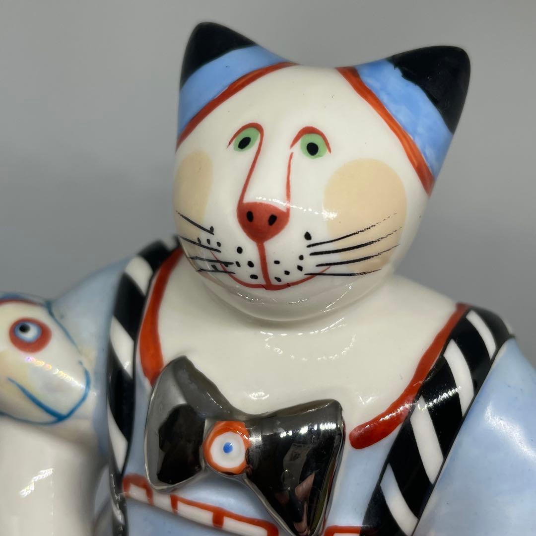 廃盤品　ビレロイ&ボッホ 猫 フィギュリン　ベネディクトファミリー