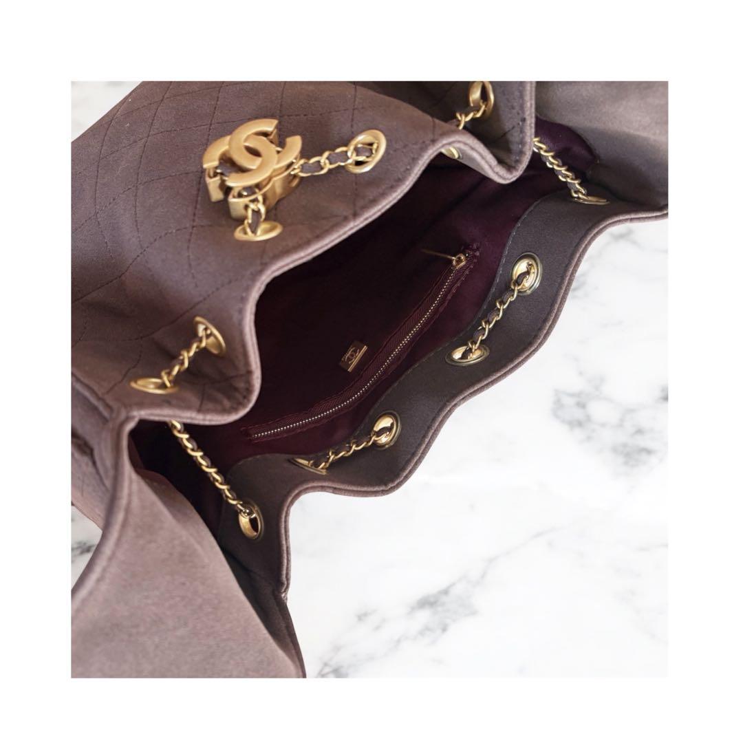 CHANEL25 ハンドバッグ ショルダー スエード ブラウン ノベルティ品