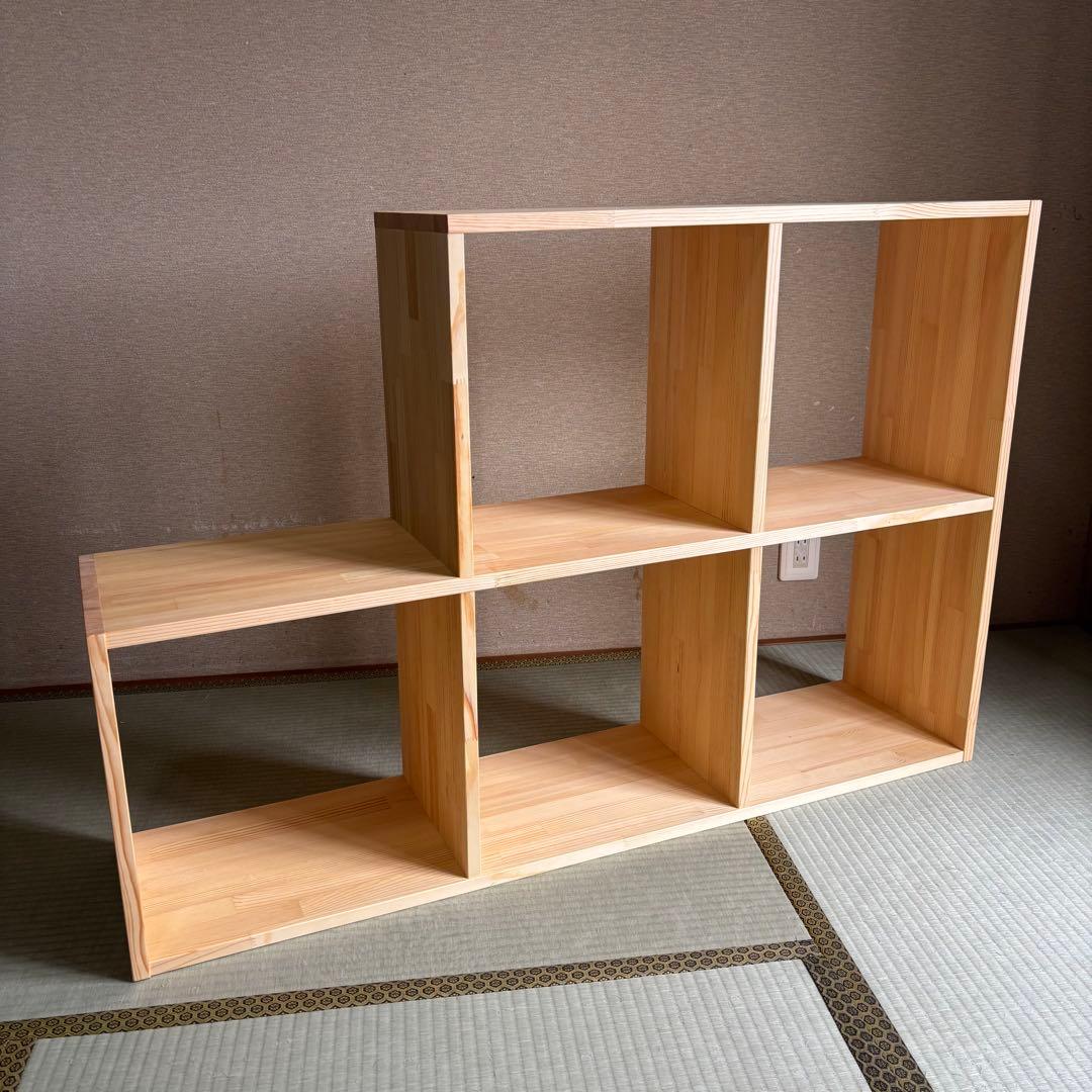 ハンドメイド　脚付き本棚・オープンシェルフ　オーダー受け付けます