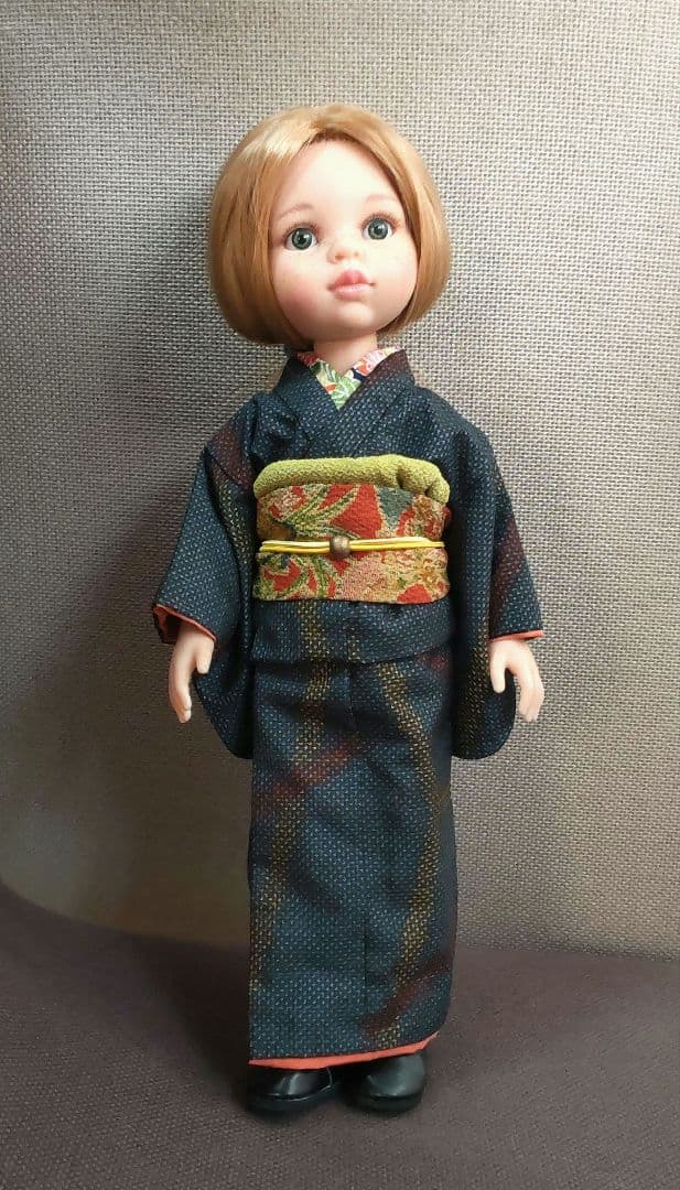 パオラレイナ（32cmサイズ）パオラドール 着物、5点セット 紬の着物