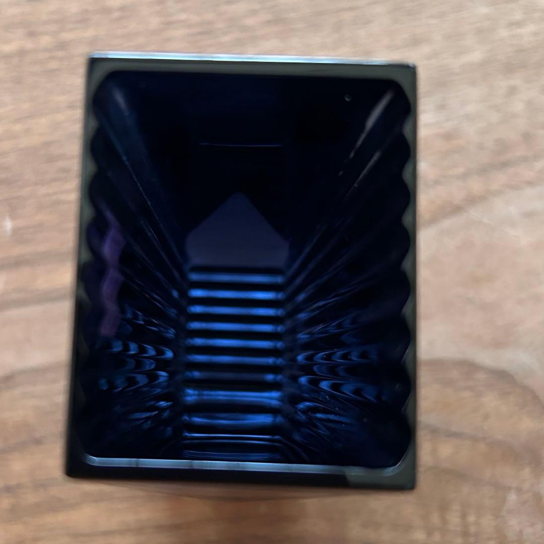 baccarat バカラ ルクソールフラワーベース　ミッドナイトブルー　未使用