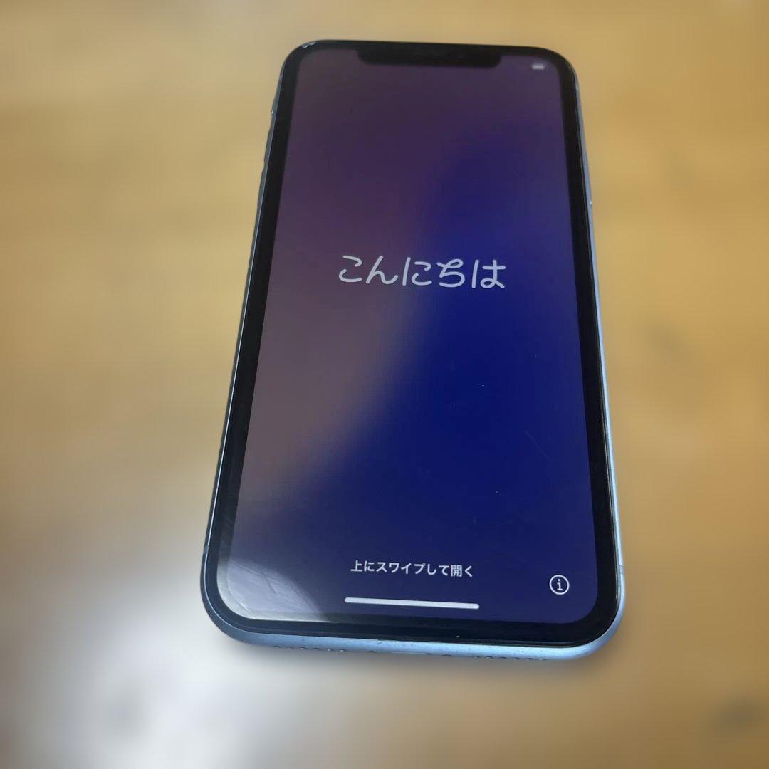 Apple iPhone XR ブルー 64GB キャリアAU 中古品