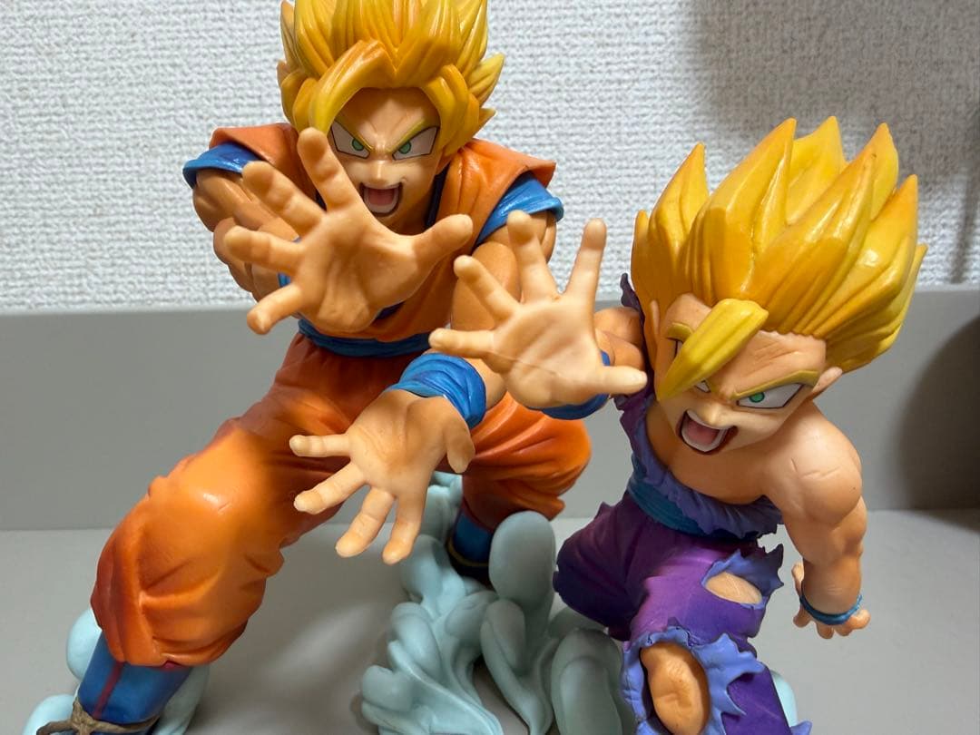 一番くじAドラゴンボールフィギュア　孫悟空　孫悟飯　親子かめはめ波