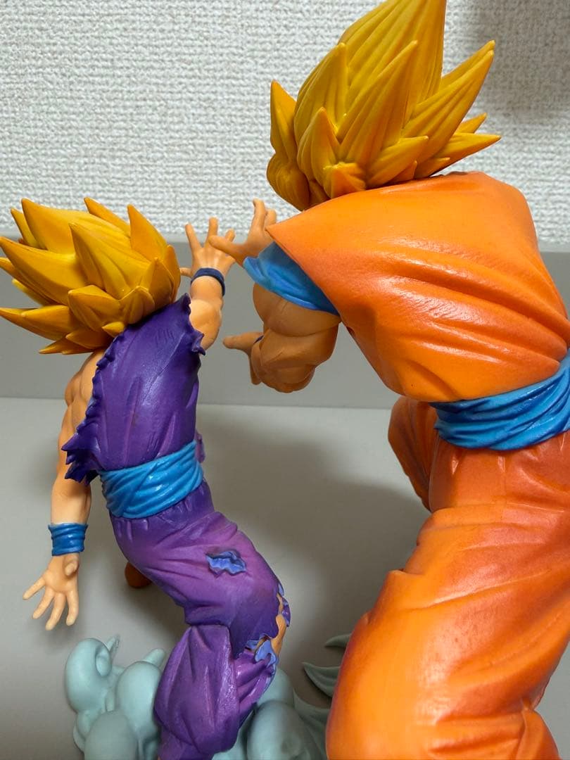 一番くじAドラゴンボールフィギュア　孫悟空　孫悟飯　親子かめはめ波
