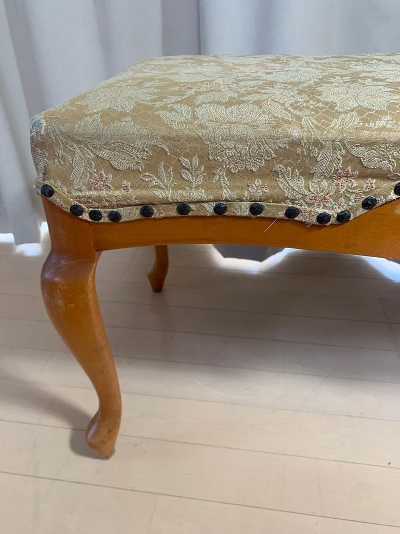 ロングスツール　猫足　アンティーク　チェア　スツール　説明文必読