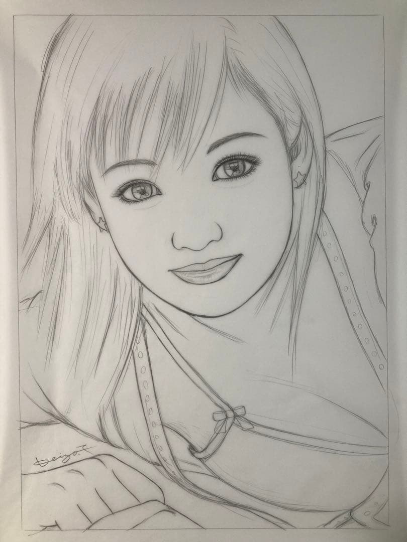 【真作保証】塚本馨三 肉筆原画 下書き付き 直筆サイン 保証書有り 絵画 美人画