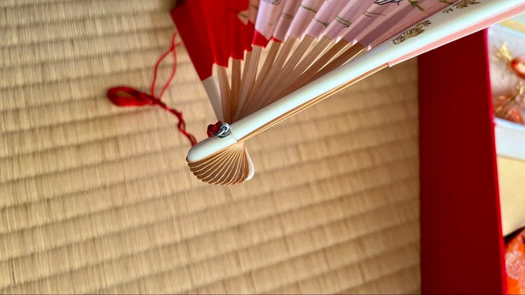 【大丸百貨店 高級】七五三 はこせこ 草履 扇子 髪飾り バッグ 帯締め