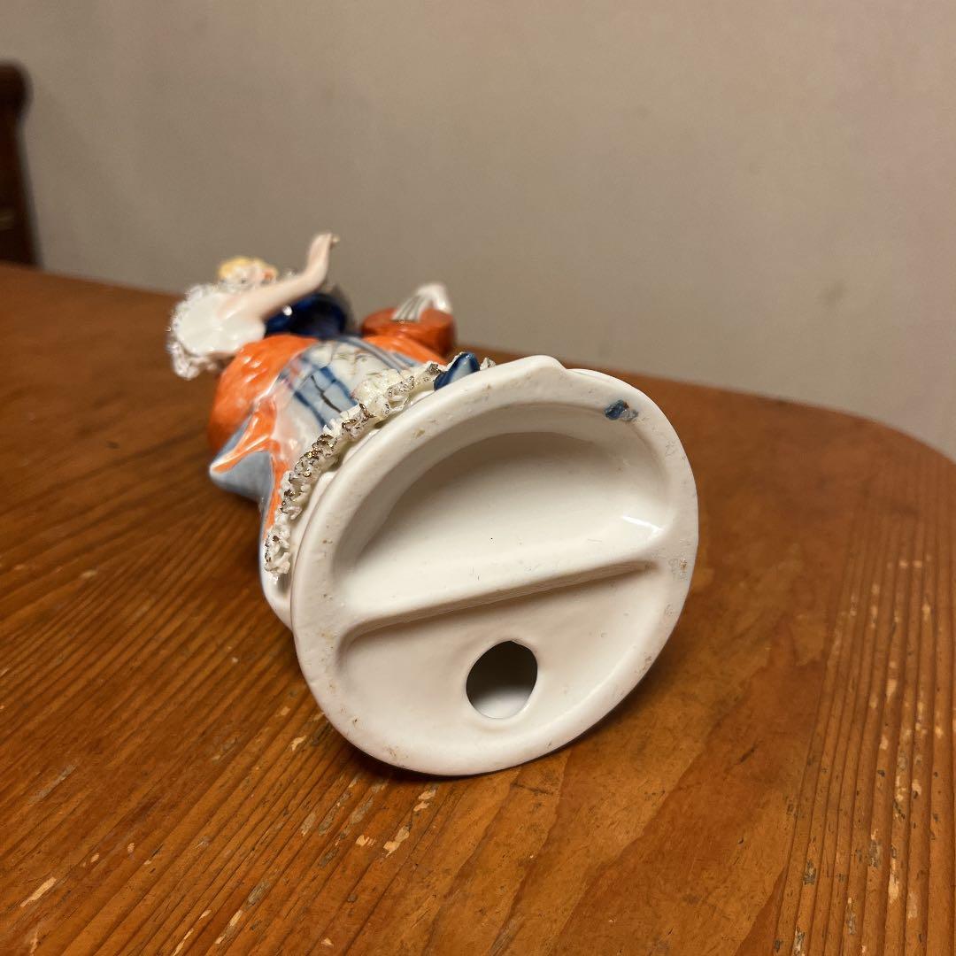 陶器人形　弦楽器