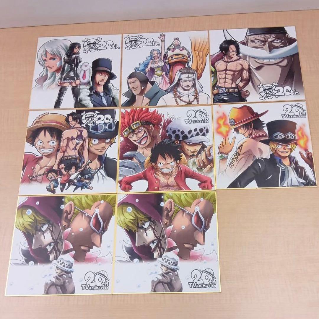❶一番くじ ワンピースEX 色紙 アートプレート ステッカー 大量 まとめ売り